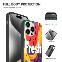 iPhone 15/Pro/Max 水果圖案手機殼 - okomall