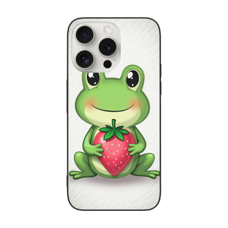 iPhone 15/Pro/Max 手機殼 - 可愛蘋果圖案 | okomall