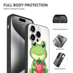 iPhone 15/Pro/Max 手機殼 - 可愛蘋果圖案 | okomall