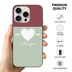 iPhone 15/Pro/Max 心形手機殼 - okomall