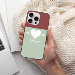 iPhone 15/Pro/Max 心形手机壳 - okomall