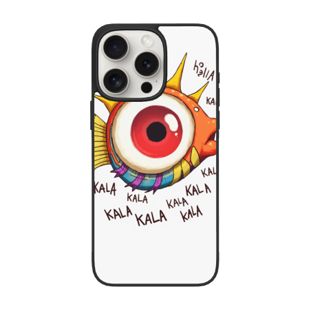iPhone 15/Pro/Max 創意魚眼卡通手機殼 - OKOMALL