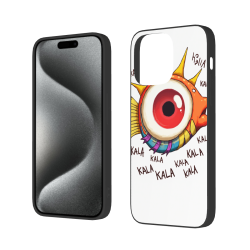 iPhone 15/Pro/Max 創意魚眼卡通手機殼 - OKOMALL