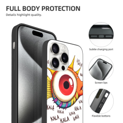 iPhone 15/Pro/Max 創意魚眼卡通手機殼 - OKOMALL