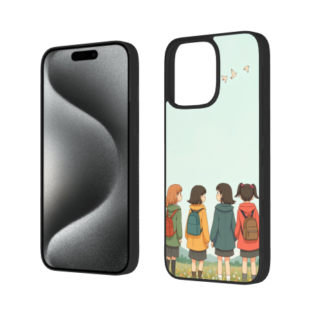 iPhone 15/15 Pro Max 少女心手机壳 - okomall