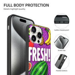 iPhone 15/Pro/Max 创意水果图案手机壳 - OKOMALL