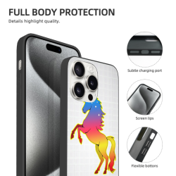 彩虹鬃毛 iPhone 15/15 Pro/15 Pro Max 手机壳 - OKOMALL