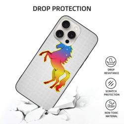 Чехол для iPhone 15/15 Pro/15 Pro Max с радужной гривой - OKOMALL