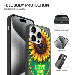 iPhone 15/Pro/Max 手机殼 - 絢麗花卉圖案 | okomall