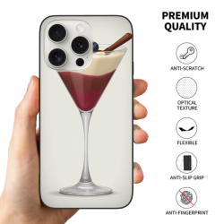iPhone 15/Pro/Max 雞尾酒圖案手機殼 - OKOMALL