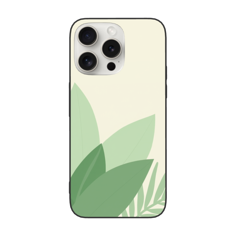 清新葉紋iPhone 15 Pro/Pro Max手機殼 - okomall