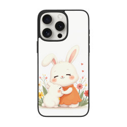 爱心守护兔子iPhone 15/15 Pro Max手机壳 - okomall