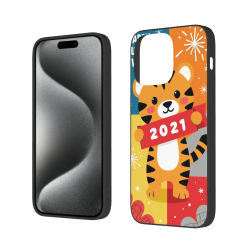 可愛卡通蘋果手機殼 - iPhone 15/15 Pro/15 Pro Max 手機殼 | OKOMALL