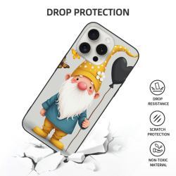 iPhone 15/Pro/Max 卡通可愛動物圖案手機殼 - okomall