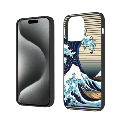 iPhone 15/15 Pro/15 Pro Max 手機殼 - 神奈川衝浪者浮世繪 - okomall