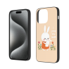 iPhone 15/Pro/Max 萌兔花卉手機殼 - okomall