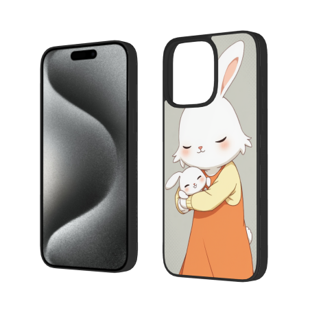 可愛兔兔手機殼 - iPhone 15 Pro/Pro Max 保護殼 | okomall