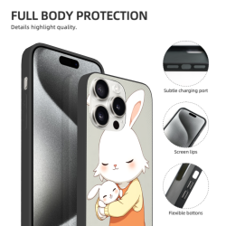 可愛兔兔手機殼 - iPhone 15 Pro/Pro Max 保護殼 | okomall