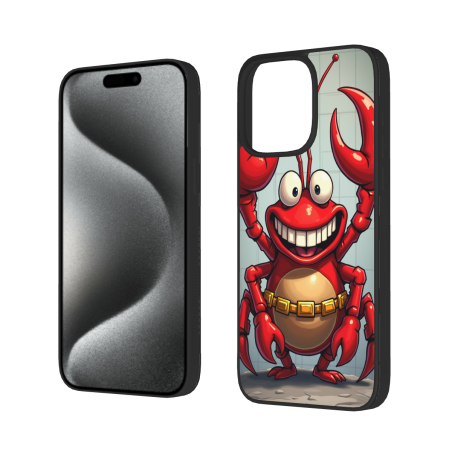 iPhone 15/Pro/Max 卡通虾兵手机壳 - okomall 官方旗舰店