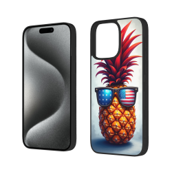 Чехол для iPhone 15/Pro/Max Ананас - Свежий летний ударопрочный чехол | okomall