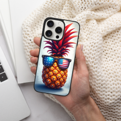iPhone 15/Pro/Max 菠萝手机壳 - 清凉夏日防摔手机壳 | okomall