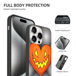 iPhone 15/Pro/Max 愛心蘋果手機殼 - okomall