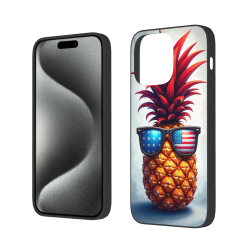 Custodia per iPhone 15/Pro/Max Ananas - Custodia antiurto estiva rinfrescante | okomall