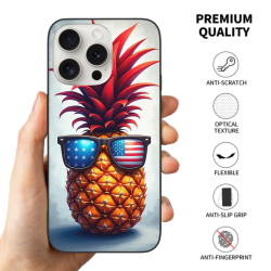 iPhone 15/Pro/Max 菠萝手机壳 - 清凉夏日防摔手机壳 | okomall