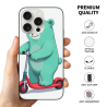 iPhone 15/Pro/Max 小熊滑板手機殼 - okomall