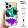 iPhone 15 Pro/Pro Max 撞色放射紋理手機殼 - okomall