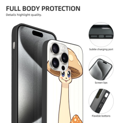 可愛蘑菇 iPhone 15/15 Pro/15 Pro Max 手機殼 - okomall