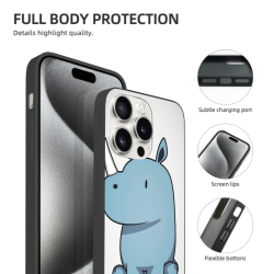 可愛卡通蘋果15/15 Pro Max手機殼 - okomall