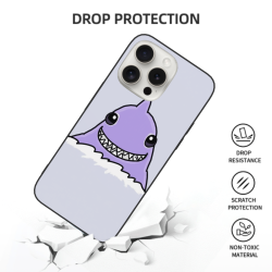 可爱鲨鱼iPhone 15 Pro/Pro Max手机壳 - okomall
