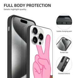 OKOMALL iPhone 15/Pro/Max 手机壳 - 可爱手势图案 | 官方网站