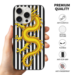 龍紋iPhone手機殼 - iPhone 15/Pro/Max 手機保護套 | okomall