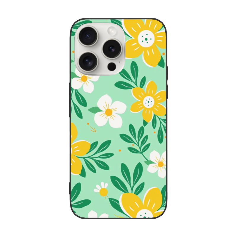 清新花卉 iPhone 15/15 Pro/15 Pro Max 手机壳 - okomall