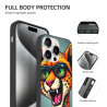 豹纹手机壳 - iPhone 15 Pro/Pro Max 个性防摔手机壳 | OKOMALL