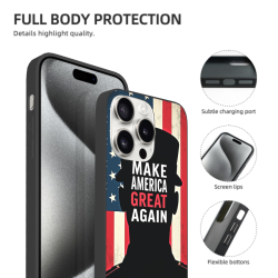 iPhone 15 星條旗手機殼 - 復古美式防摔手機殼 | OKOMALL