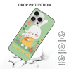 Custodia per iPhone 15/Pro/Max con coniglietti e fiori - OKOMALL