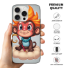 Custodia per iPhone 15/15 Pro/15 Pro Max con motivo di scimmietta carina - OKOMALL