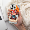 Custodia per iPhone 15/15 Pro/15 Pro Max con motivo di scimmietta carina - OKOMALL