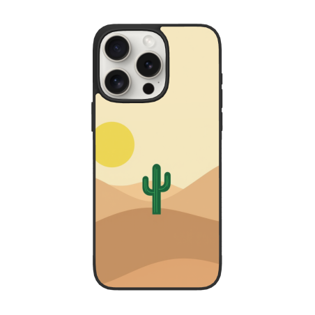 حافظة iPhone 15 Pro/Pro Max بنمط تلال الغروب - okomall