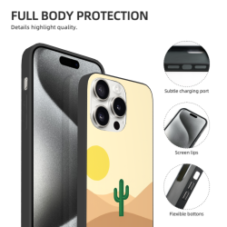 حافظة iPhone 15 Pro/Pro Max بنمط تلال الغروب - okomall