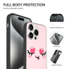 可愛眨眼心形手機殼 - iPhone 15 Pro/Pro Max - OKOMALL