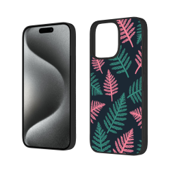 iPhone 15/Pro/Max 森林秘境手機殼 - 翠綠蕨葉圖案 | okomall