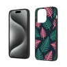 Funda para iPhone 15/Pro/Max "Secreto del Bosque" - Patrón de helechos esmeralda | okomall