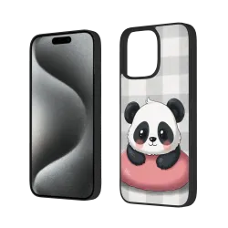 可爱熊猫iPhone 15 Pro/Pro Max手机壳 - OKOMALL