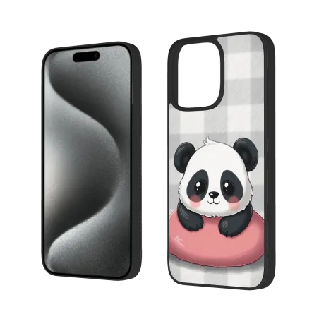 حافظة iPhone 15 Pro/Pro Max لطيفة على شكل باندا - OKOMALL