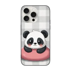 حافظة iPhone 15 Pro/Pro Max لطيفة على شكل باندا - OKOMALL