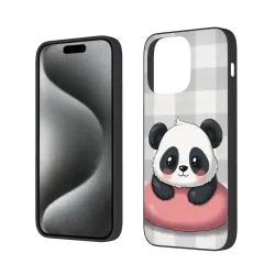 حافظة iPhone 15 Pro/Pro Max لطيفة على شكل باندا - OKOMALL